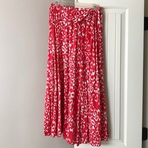 Floral flowing skirt